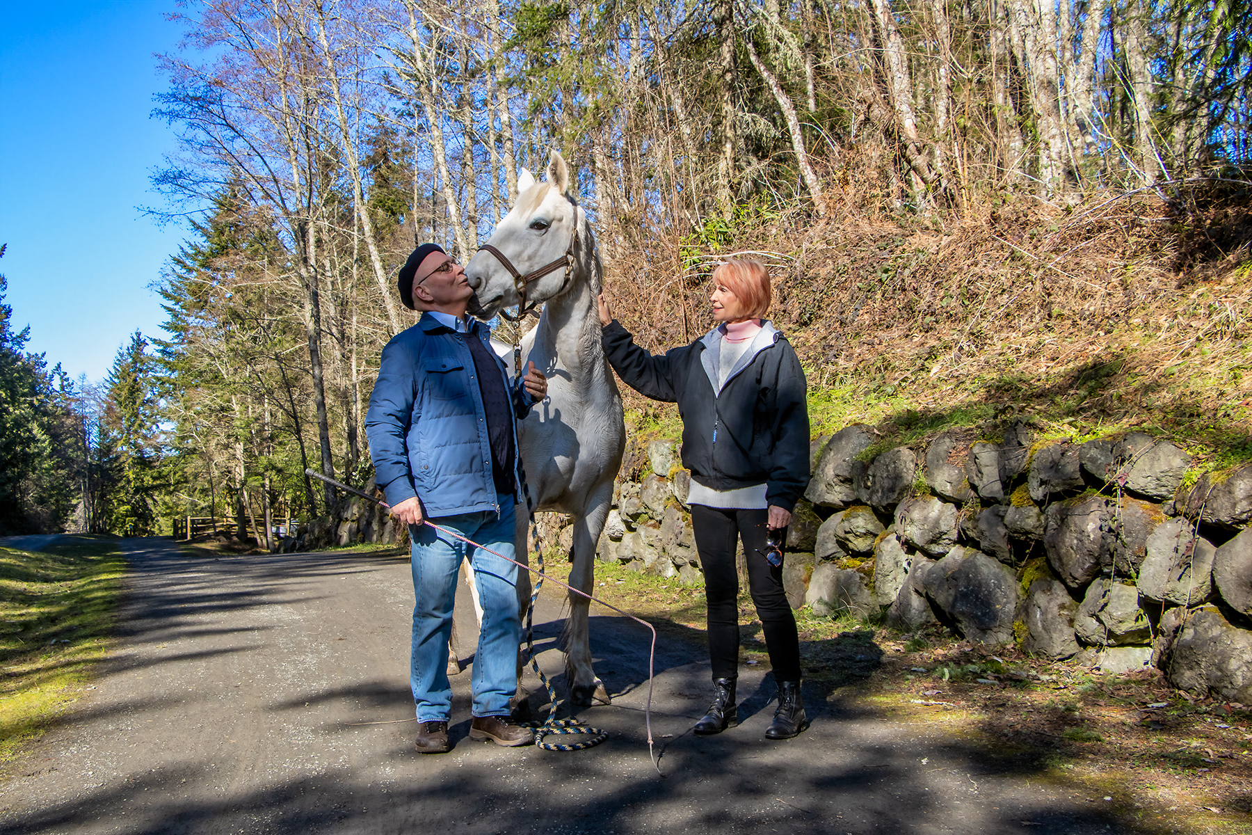 Winny and friends on the Larry Scott Trail