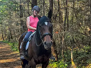 Teren and Tacksi out for a ride on the Larry Scott Trail