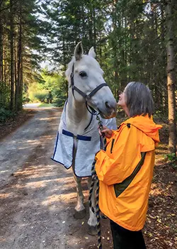 Winnie and Teren in a moment of soft connection